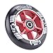 GRAVITI 100mm Pro Stunt Scooter Wheels One Pair with ABEC-9 Bearings CNC Metal Core (2pcs) (Red)