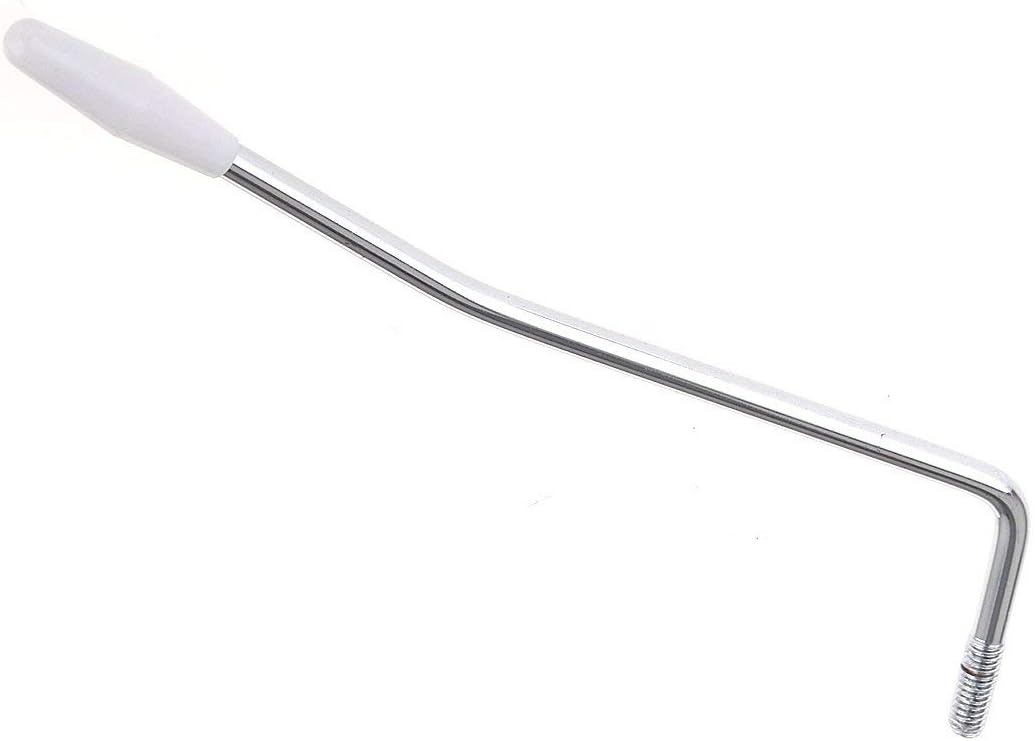 Musiclily 6mm Tremolo Arm Guitar Whammy Bar for Squier Strat Style Electric Guitar Tremolo System,Chrome with White Tip - Image 3