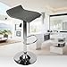 Puluomis Set of 4 Adjustable Swivel Barstools, PU Leather with Chrome Base, Gaslift Pub Counter Chairs,Grey