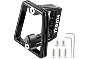 SplendoRoute Bike Front Carrier Block Aluminium 3 Holes Front Carrier Shell with 7 Screws for Brompton Folding Bicycles