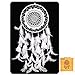 CHICIEVE Dream Catcher White Feather Dreamcatchers for Wall Hanging Decoration Wedding Decoration Ornament Christmas Craft -Dia 7.9 inch