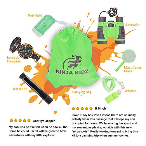 Educational-Outdoor-Explorer-Toys-For-Kids-Binocular-Flashlight-Compass-Telescope-Magnifying-Glass-Whistle-Backpack-Adventure-Exploration-Set-Camping-Hiking-Bird-Watching-by-Ninja-Kid
