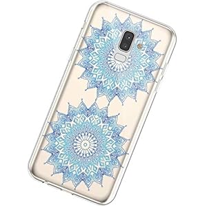KunyFond Compatibel met Galaxy J8 2018, Creatief Schilderij Mandala Patroon Case Ultra Slanke Zachte Flexibele TPU…