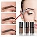 Red&Black Waterproof Eyebrow Tint Gel Kit, Long Lasting Brow Color Gel Mascara for Eyebrow Makeup,Flake-proof,Smudge-proof, 12ml Light Brown