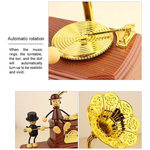 Phonograph Box Festival Birthday Music Box Storage Box Make up Case &Jewelry Box Best Gift Home Decor - Thumbnail 7