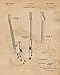 Vintage Electric Guitars Patent Prints, 4 (8x10) Unframed Photos, Wall Art Decor Gift for Home Office Man Cave Work Garage Shop Studio College Student Teacher Coach Rock Roll Band Leo Fender Fan