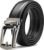 Genuine Leather Belt For Men – Ratchet Dress Belt With Automatic Buckle - 1.25