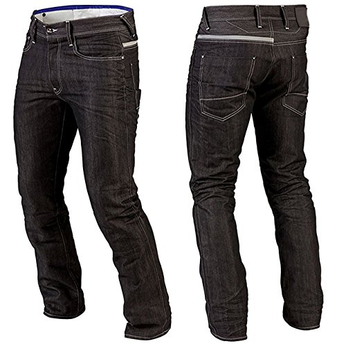 Juicy Trerdz Denim Motorbike Sports Jeans Aramid Protection Lining Black W34-L32 - Thumbnail 2