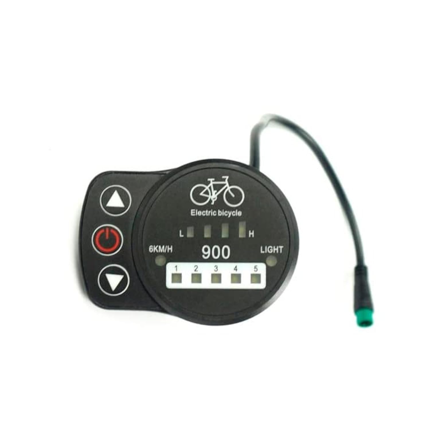 windmeile | Display KT-LED900, Waterproof, Julet 5 Pin, Board Computer, LED Display, E-Bike, Electric Bike, Pedelec, 24V/36V/48V