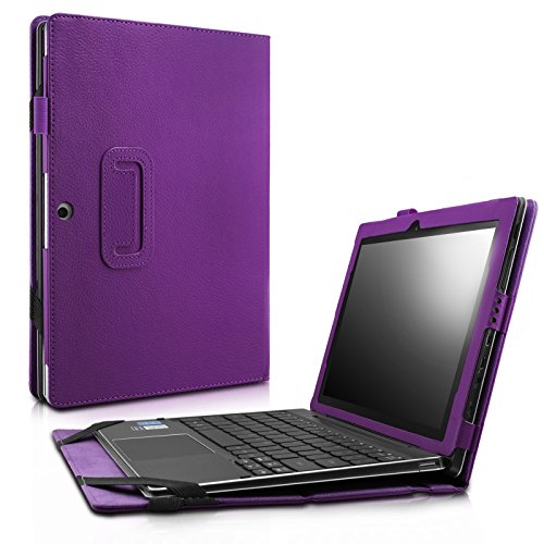 Lenovo Miix 310 Case - Infiland Folio Premium PU Leather Stand Smart Case Cover For Lenovo Miix 310 10.1
