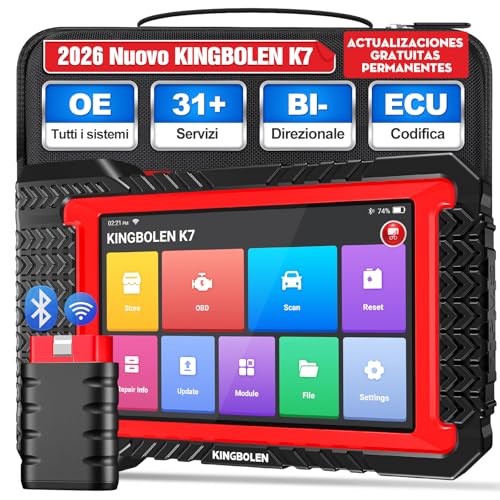 KINGBOLEN K7 OBD2 Multi-brand Car Diagnosis, Bidirectional Car Diagnosis Machine, ECU Coding Online,Full System Diagnosis 31+ Services,Free Updates for Life