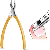 MR.GREEN Toenail Clippers Stainless Steel Ingrown Nail Cutter Thick and Hard Nails Pedicure Manicure Tools (Orange)
