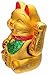 M.V. Trading MCAT110V Smiling Face Beckoning Ceramic Maneki Neko Lucky Cat, 7-Inches