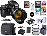 Nikon COOLPIX P1000 Digital Point & Shoot Camera -Bundle with Camera Case, 32GB SDHC Card, 77mm Filter Kit, Cleaning Kit, Card Reader, Memory Wallet, PC Software Package