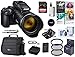 Nikon COOLPIX P1000 Digital Point & Shoot Camera -Bundle with Camera Case, 32GB SDHC Card, 77mm Filter Kit, Cleaning Kit, Card Reader, Memory Wallet, PC Software Package