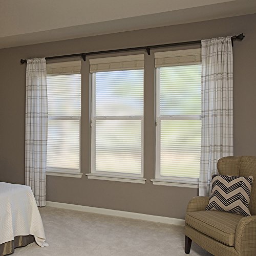 Gila® Decorative Privacy Faux Shades DIY Residential Window Film Static Cling No Glue No Adhesive 3ft x 6.5ft (36in x 78in) (19.5 sq ft)