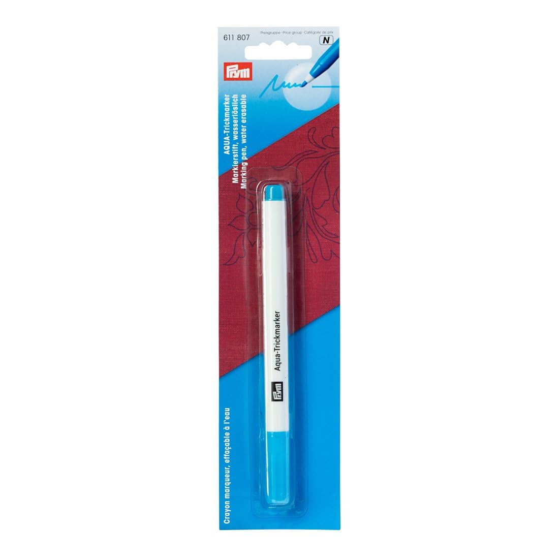 Prym Aqua Trick Marker Water Erasable, Blue