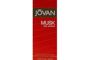 Jovan Musk Eau de Cologne Concentrate Spray, Sexy Cologne for Women, Vegan Formula, 3.25oz