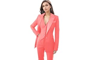 Womens Tuxedo 3 Piece Suit Sets for Women Blazer Pants Vest Set Womens Business Professional Outfits