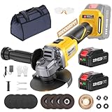 SEESII Cordless Angle Grinder Kit - 2x 5.0Ah