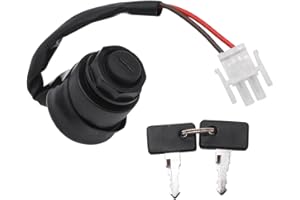 JDLLONG Ignition Key Switch JN8-82510-09 Fits for Yamaha Golf Cart Gas Electric G11 G16 G20 G21 G22 1996-2004