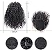 Synthetic Afro Kinky Curly Ponytail Extension for African American Women Clip in Ponytail Drawstring Fluffy Coily Ponytail for Black Women 2#