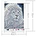 GenericABCDEFG SuperDecor 5d Diamond Painting by Number Kits Crystal Rhinestone Diamond Embroidery Paintings for Adults and Kids Home Wall Decor Special Shaped Rhinestones, Melancholy Lion 16x20 in