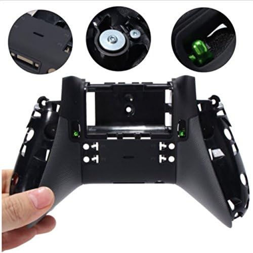 Caokk Back Shell Replacement Bottom Part Housing Case Suit for Xbox One Elite Controller,Repair Cover Parts