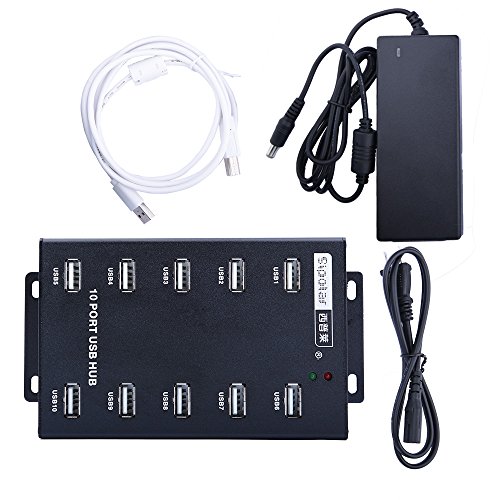 Sipolar 10 Port USB 2.0 HUB Great for Bitcoin Miner