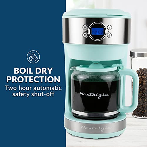 Nostalgia Blue Percolator Nostalgia Retro Coffee Maker, 12 Cup