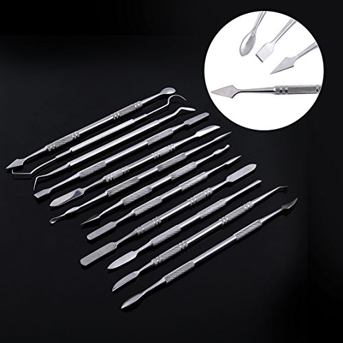 image for Walfront Wax Carving Tools Stainless Steel-12 Pcs/Set Double-Sided Wax