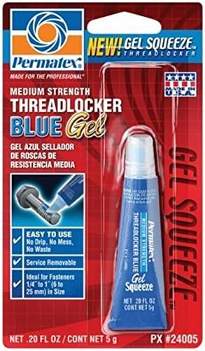 Permatex Medium Strength Threadlocker Blue Gel Squeeze .20 oz 24005 /RM#G4H4E54 E4R46T32586561