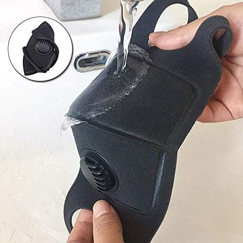 Premium Face Mask Activated Carbon Dust Mask, Mesh Valve Filter | Mask With Cotton Sheet Valves Washable Reusable Cloth Masks | Mask Protection from Dust Pollen Pet Dandruff Airborne Irritants