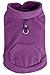 EXPAWLORER Polar Fleece Vest Dog Clothes - Fall Dog Sweater Pet Clothing, Warm Soft Pullover Sleeveless Dog Jacket with Small Pocket, Cold Winter Coat for Small Medium Large Dogs (Purple, S)