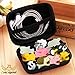 Animal Buddies Phone Cord Bites, Cute Animals Bite Cable Protector for IPhone, Cell Phone Accessories & Bites Data Line (10 Pieces with 2 Glowing Style) Bonus: Mobile Storage Box & Cell Phone Holder