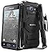 Evocel® Galaxy J1 (2016) [New Generation] Dual Layer Rugged Holster Case [Kickstand][Belt Swivel Clip] For Samsung Galaxy AMP 2 / J1 (2016) (DOES NOT fit regular J1 [2015]), Black