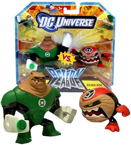 Mattel Year 2010 DC Universe Action League Series 2 Pack Action Figure Set - KILOWOG vs. ZILIUS ZOX