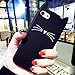 New Cute Cartoon 3D Beard Cat Ears Animal Silicone Mobile Phone Case Cover