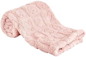 Airniese Fleece Baby Blanket Heart Checkered Blanket,30"X40" Cozy Soft Warm Sherpa Baby Blanket for Girls Boys, Newborn Essen