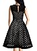 MISSMAY Women's Retro V-Neck Ruffle Lace Party Dress