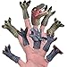 10 Pcs Dinosaur Finger Puppets, Best Choice for Party Favors, Stocking Stuffers, Pinata Fillers and Goodie Bag Fillers