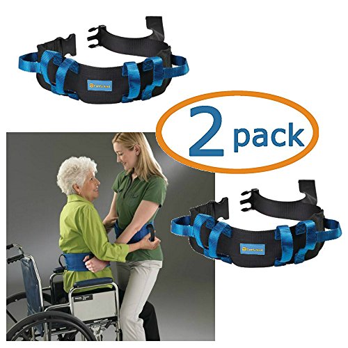 Gait Belt Transfer Belt 2 Pack with Quick Release Lifts Medical Safety