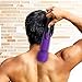 Waterproof Handheld Massager Wand - 10 Speed Therapeutic Pain Relief and Muscle Relaxation for Foot, Back, Shoulders - Cordless - USB Rechargeable - Black and Purple - By O-wOw