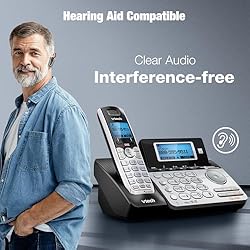 VTech 2-Line Cordless Phone for Small Business or