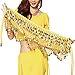 Wuchieal Women's Sweet Bellydance Hip Scarf with Gold Coins Skirts Wrap Noisy