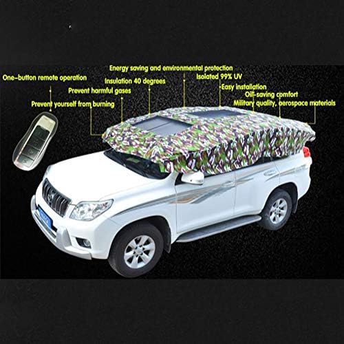 XNNSH Automatic Intelligent Remote Control Car Tent,Movable Carport Folded Portable Automobile Protection Car Umbrella Sunproof Car Canopy Cover