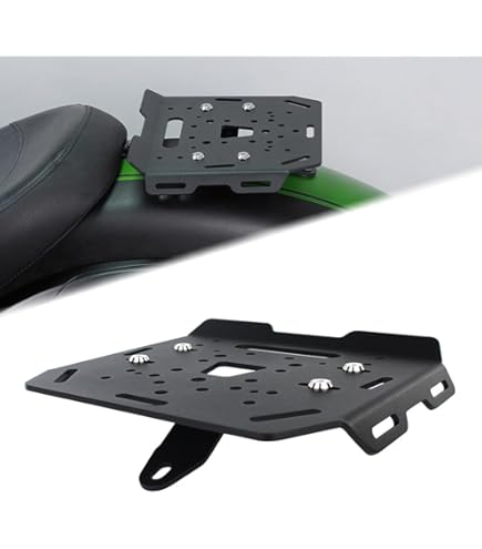 Porte-bagages Arrière Pour Kawasaki Vulcan S 650 – 2015-2024, Aluminium Noir, Charge 5-10 Kg