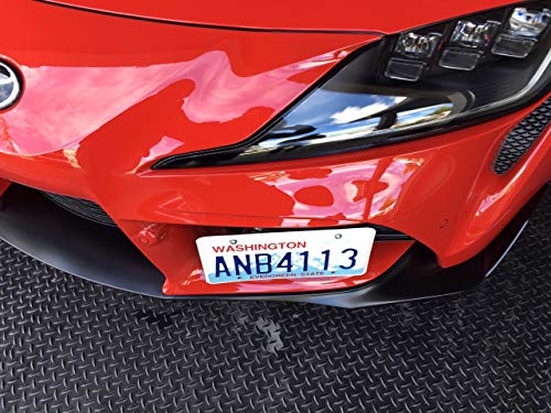 GMG Motorsports NO Holes License Plate Bracket for The Toyota Supra (2020- Present) No Drill Tow Hook License Plate Mount