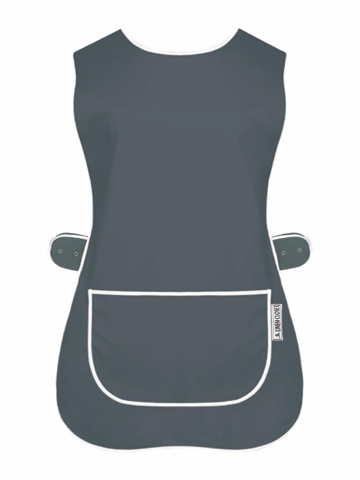 LINEN CLOSET Womens Tabards with Pockets for Men Ladies Cleaning Catering Chef Kitchen Aprons Unisex Hygea Tabard Apron Work Tabards — image 1