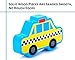 Small 4 Piece Vehicle & Travel Wooden Chunky Puzzle for Babies, Toddler Age w/Easy-Hold Colorful Solid Wood Pieces w/Fire Truck, Police Car. Simple & Educational for Baby, 1, 2 Year Olds